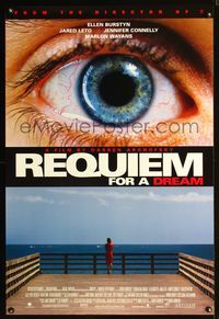 3p590 REQUIEM FOR A DREAM DS 1sh '00 Darren Aronofsky, Jared Leto, Ellen Burstyn, Jennifer Connelly