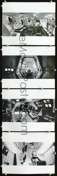 3s235 2001: A SPACE ODYSSEY 4 8x10 stills '68 Stanley Kubrick sci-fi classic, cool Cinerama format!