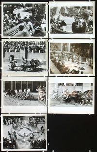 3s126 BEN-HUR 7 8x10 movie stills '60 Charlton Heston, William Wyler, chariot race images!