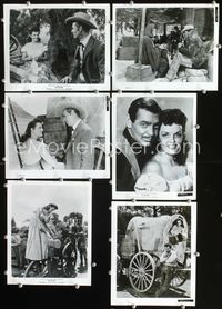 3s185 TALL MEN 6 8x10 movie stills '55 Clark Gable, sexy Jane Russell & Robert Ryan!