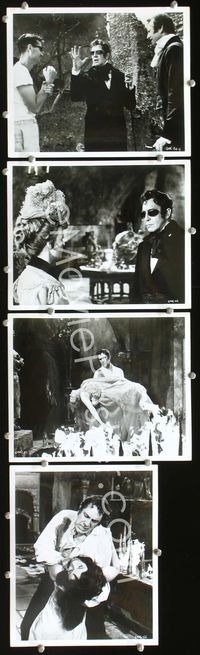 3s336 TOMB OF LIGEIA 4 8x10 movie stills '65 great images of Vincent Price in cool shades!