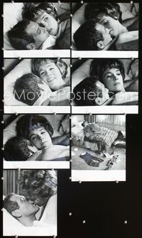 3s144 TORN CURTAIN 7 8.25x10s '66 c/u of Paul Newman & Julie Andrews snuggling in bed, Hitchcock