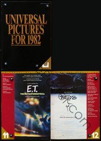 3w107 UNIVERSAL PICTURES FOR 1982 campaign book '82 includes great advance ad for E.T. + more!