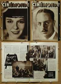 3w115 CINEMONDE 8 MAY 1930 French magazine '30 great portraits of Louise Brooks & William Powell!