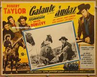 3w258 BILLY THE KID Mexican movie lobby card '41 Robert Taylor in the title role, Brian Donlevy