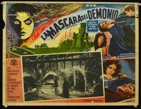 3w261 BLACK SUNDAY Mexican lobby card '61 Mario Bava, in this demon's eyes is an unspeakable secret!