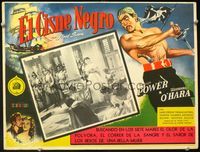 3w262 BLACK SWAN Mexican LC R50s border art of swashbuckler Tyrone Power & Maureen O'Hara!