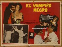 3w264 BLACULA Mexican movie lobby card '72 blaxploitation vampire classic, great images!