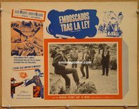 3w287 BULLET FOR A BADMAN Mexican movie lobby card '64 cowboys Audie Murphy & Darren McGavin!