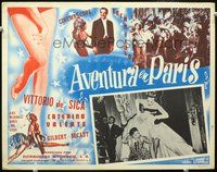 3w303 CASINO DE PARIS Mexican movie lobby card '57 sexy girls & jazz, Vittorio de Sica!