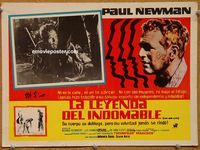 3w328 COOL HAND LUKE Mexican movie lobby card '67 Paul Newman classic, cool art!