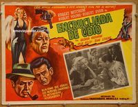 3w337 CROSSFIRE Mexican LC R50s Robert Young, Robert Mitchum, Robert Ryan, sexy Gloria Grahame!