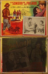 3w540 LAST OF THE DESPERADOS Mexican movie lobby card '56 Sam Newfield, James Craig, Jim Davis!