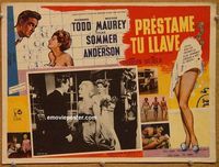 3w367 DON'T BOTHER TO KNOCK Mexican lobby card '65 art of sexy Elke Sommer, wacky Richard Todd!