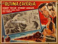 3w539 LAST HUNT Mexican LC '56 Robert Taylor, Stewart Granger, Debra Paget, 3,000 buffalo stampede!