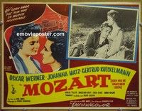 3w545 LIFE & LOVES OF MOZART Mexican LC '55 cool art of Oskar Werner as Wolfgang Amadeus Mozart!