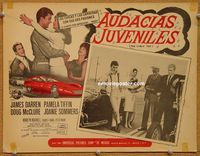 3w546 LIVELY SET Mexican lobby card '64 race car driver James Darren, Pamel Tiffin, Doug McClure!