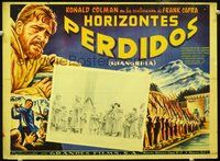 3w556 LOST HORIZON Mexican lobby card R60s Frank Capra's greatest production starring Ronald Colman!