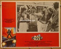 3w564 MAD MAX Mexican LC '79 cool art of wasteland cop Mel Gibson, George Miller sci-fi classic!