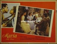 3w572 MARIA Mexican movie lobby card '71 Taryn Power, Fernando Allende