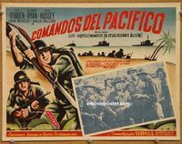 3w573 MARINE RAIDERS Mexican LC R50s artwork of Pat O'Brien & Robert Ryan with rifles & bayonets!