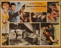 3w574 MARLOWE Mexican movie lobby card '69 sexy Gayle Hunnicutt's legs & James Garner w/gun!