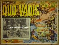 3w670 QUO VADIS Mexican lobby card '51 Robert Taylor, Deborah Kerr & Peter Ustinov in Ancient Rome!