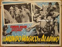 3w784 THOUSAND & ONE NIGHTS Mexican LC R50s Evelyn Keyes, Cornel Wilde, Rex Ingram as the Genie!