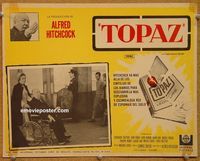 3w800 TOPAZ Mexican lobby card '69 great images of Alfred Hitchcock, most explosive spy scandal!