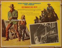 3w804 TRAIN ROBBERS Mexican movie lobby card '73 full-length John Wayne, Ann-Margret!