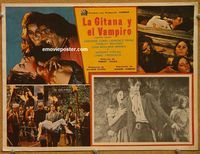 3w821 VAMPIRE CIRCUS Mexican movie lobby card '72 English Hammer horror, wild images of vampires!