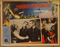 3w832 WAR OF THE PLANETS Mexican movie lobby card '66 Italian sci-fi, wild images!