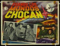 3w838 WHEN WORLDS COLLIDE Mexican LC '51 George Pal classic doomsday thriller, great image of cast!