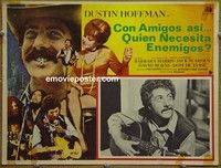 3w842 WHO IS HARRY KELLERMAN Mexican movie lobby card '71 great image of Dustin Hoffman with guitar!