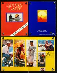 3w159 LUCKY LADY promo brochure '75 great images of Gene Hackman, Liza Minnelli & Burt Reynolds!