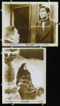 3y373 CRIME & PUNISHMENT 2 8x10 stills '35 cool close-ups of Pierre Blanchar, Madeleine Ozeray!