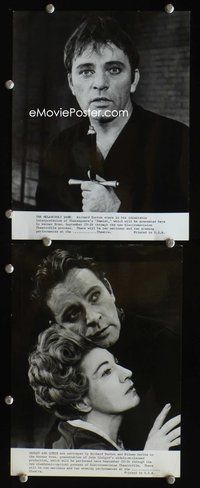 3y466 HAMLET 2 8x10 movie stills '64 two great close-ups of Richard Burton!