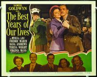 4b117 BEST YEARS OF OUR LIVES LC #6 '47 Myrna Loy & Fredric March at first dance after war!