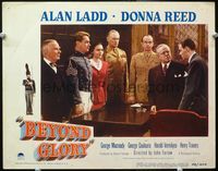 4b121 BEYOND GLORY LC #5 '48 cadet Alan Ladd, pretty Donna Reed, officer George Coulouris & others!