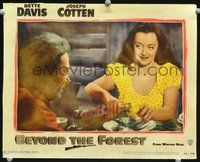 4b123 BEYOND THE FOREST movie lobby card #8 '49 great image of bad Bette Davis pouring a drink!