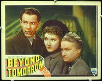 4b125 BEYOND TOMORROW movie lobby card R46 Richard Carlson, Maria Ouspenskaya & Helen Vinson!