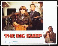 4b136 BIG SLEEP movie lobby card #5 '78 cool image of Robert Mitchum as Marlowe, Candy Clark!