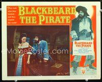 4b149 BLACKBEARD THE PIRATE LC #4 '52 great image of pirate Robert Newton w/pretty Linda Darnell!