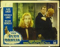 4b160 BLUE DAHLIA LC #7 '46 sexy Veronica Lake watches Vera Marshe hugging Alan Ladd!