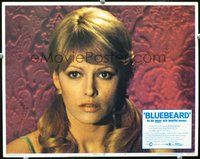 4b163 BLUEBEARD movie lobby card #2 '72 great close-up of sexy Nathalie Delon!