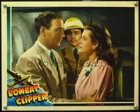 4b171 BOMBAY CLIPPER movie lobby card '41 close up of pretty Irene Hervey & William Gargan on plane!