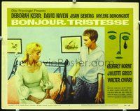 4b173 BONJOUR TRISTESSE movie lobby card #2 '58 Mylene Demongeot, Jean Seberg!