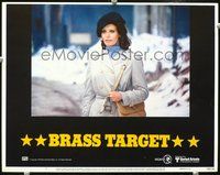 4b179 BRASS TARGET movie lobby card #3 '78 sexy Sophia Loren walking in snow!