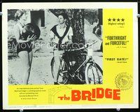 4b183 BRIDGE movie lobby card #4 '61 Die Brucke, image of German teens in World War II!