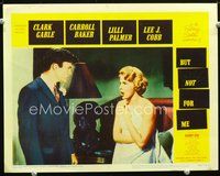 4b193 BUT NOT FOR ME movie lobby card #5 '59 sexy outraged Carroll Baker covers herself with sheet!